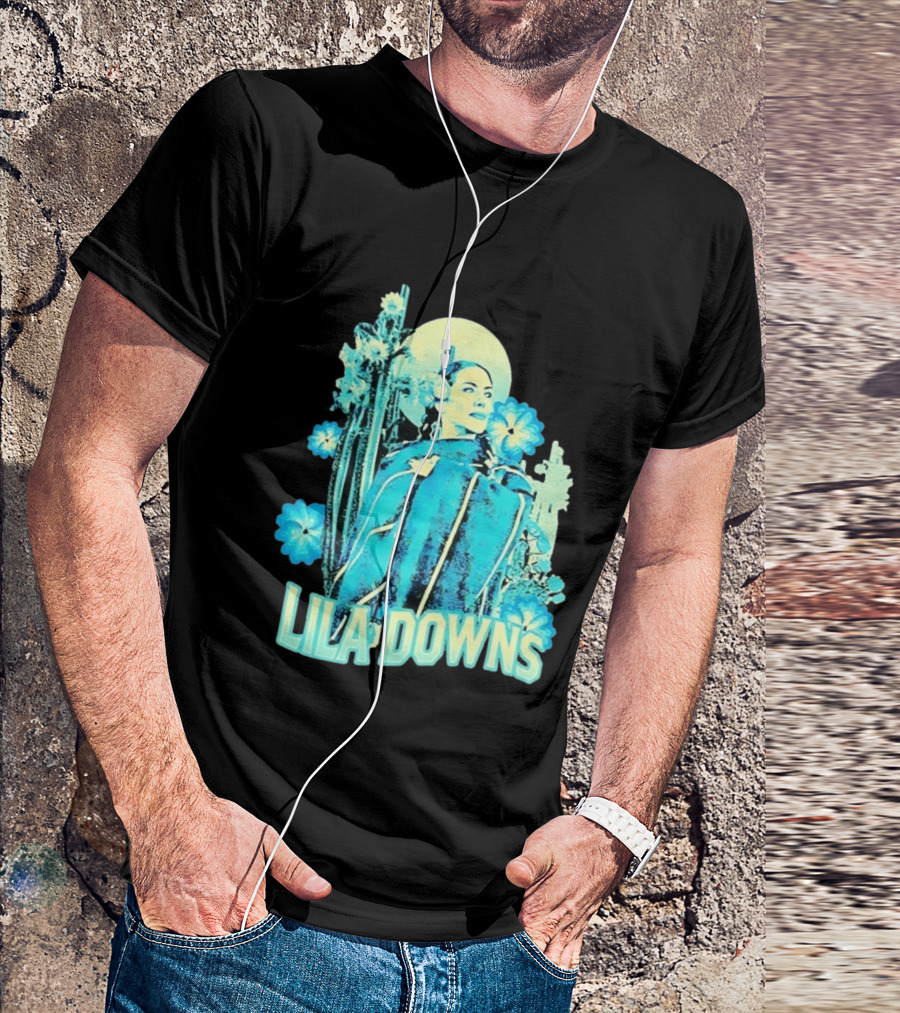 Lila Downs Mexican Cactus Floral T-Shirt