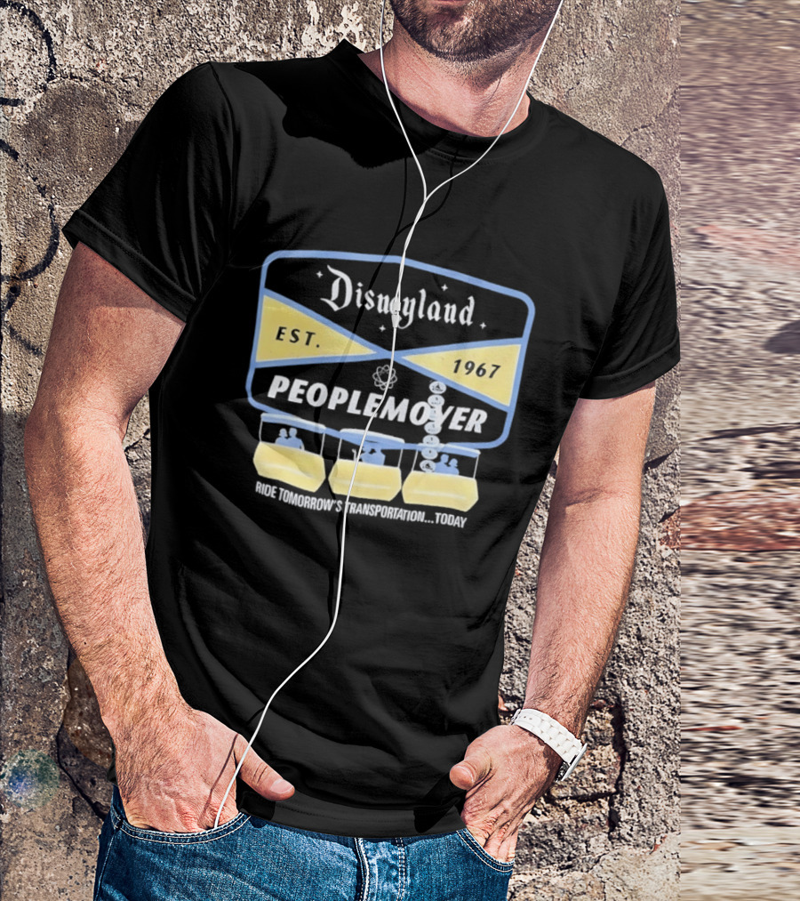 Disneyland PeopleMover EST 1967 Ride Tomorrow's Transportation Today T-Shirt