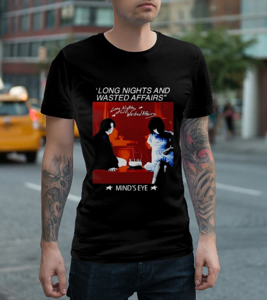 Long Nights And Wasted Affairs Mind's Eye Vintage Party Scene T-Shirt