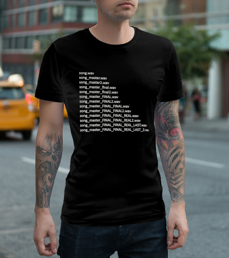 Song Master Final Evolution Real Last File Naming Wave Humor T-Shirt