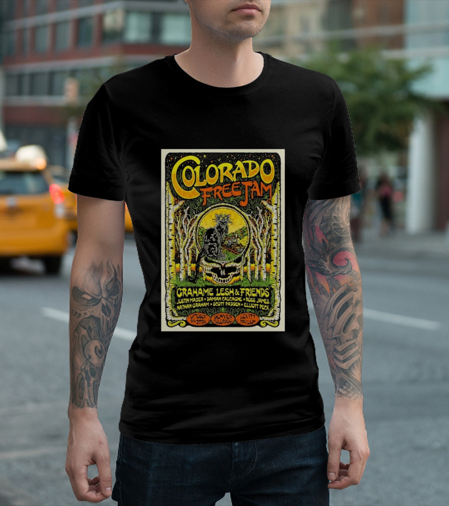 Colorado Free Jam Grahame Lesh & Friends October 3 2026 Levitt Pavilion Denver CO T-Shirt