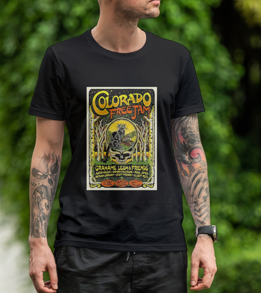 Colorado Free Jam Grahame Lesh & Friends October 3 2026 Levitt Pavilion Denver CO T-Shirt