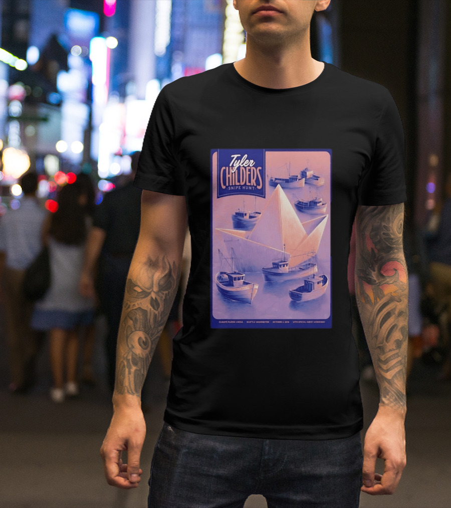 Tyler Childers Snipe Hunt Climate Pledge Arena Seattle Washington October 3 2026 With Special Guest Vermescal T-Shirt