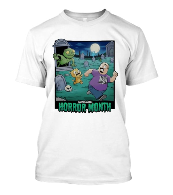 DansGaming Horror Month Twitch Streamer Graveyard Adventure T-Shirt