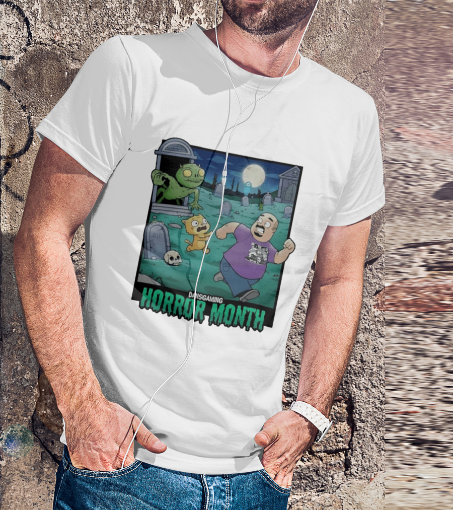 DansGaming Horror Month Twitch Streamer Graveyard Adventure T-Shirt