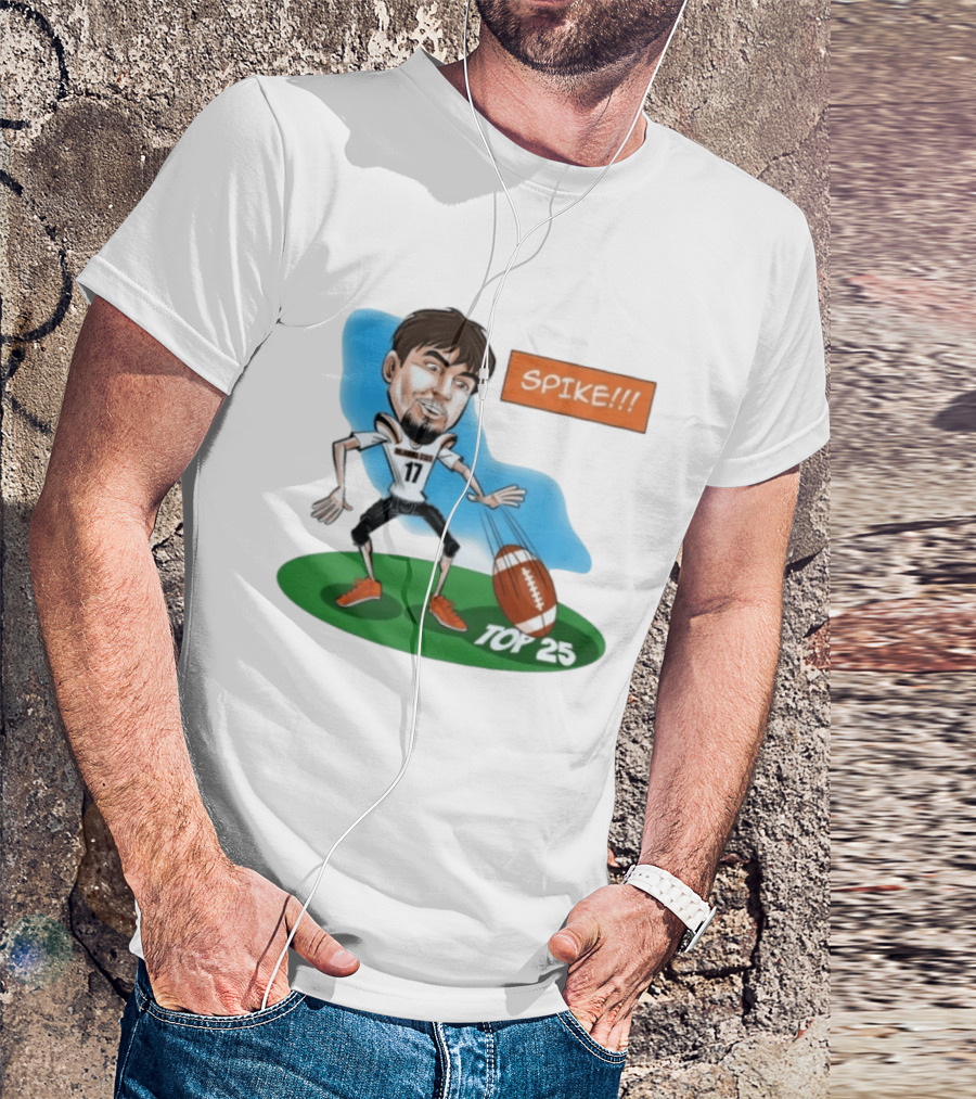 Spike Top 25 Drew Mestemaker Oklahoma State Cowboys Pokes T-Shirt