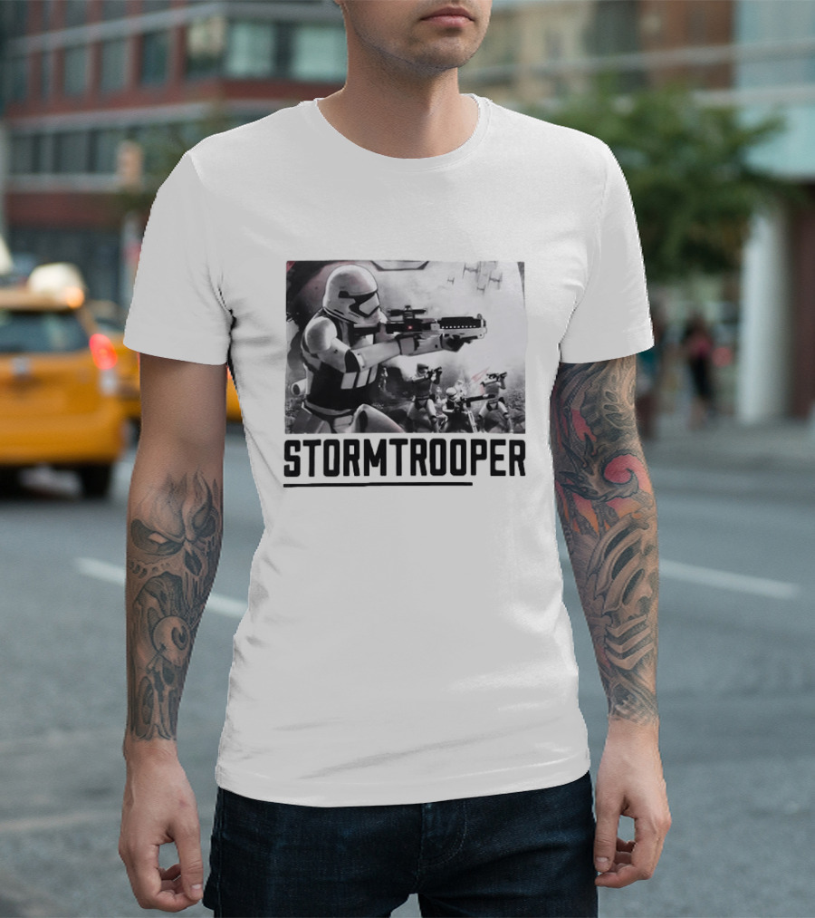 First Order Stormtrooper Star Wars Empire Battle Scene T-Shirt