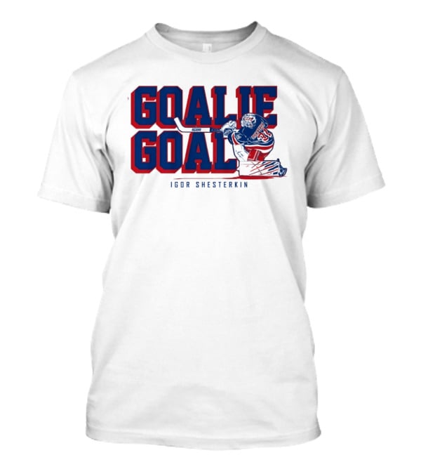 Igor Shesterkin Goalie Goal New York Rangers T-Shirt