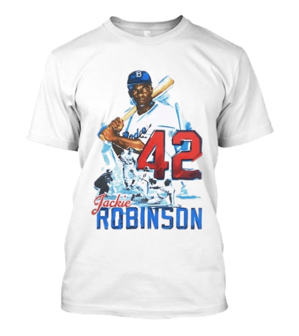 Jackie Robinson Brooklyn Dodgers Legendary Number 42 T-Shirt