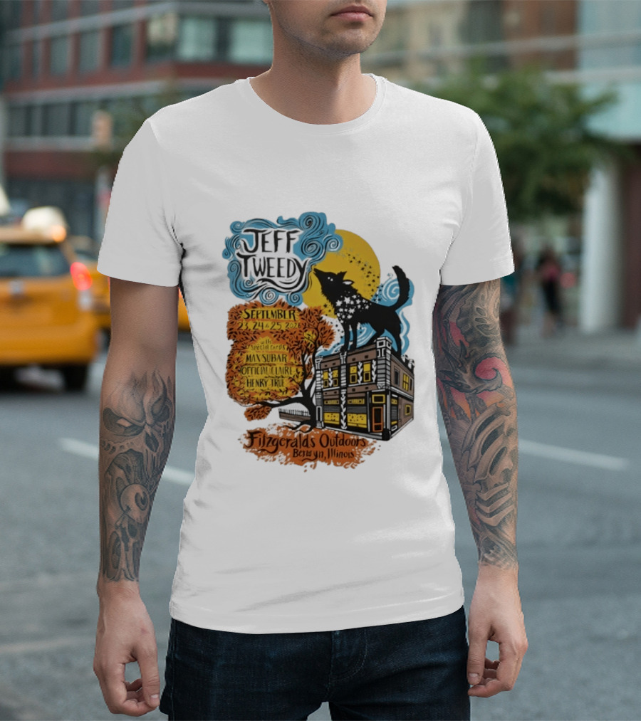 Jeff Tweedy September 24 25 2026 With Mavis Staples FitzGeralds Outdoors Berwyn Illinois T-Shirt