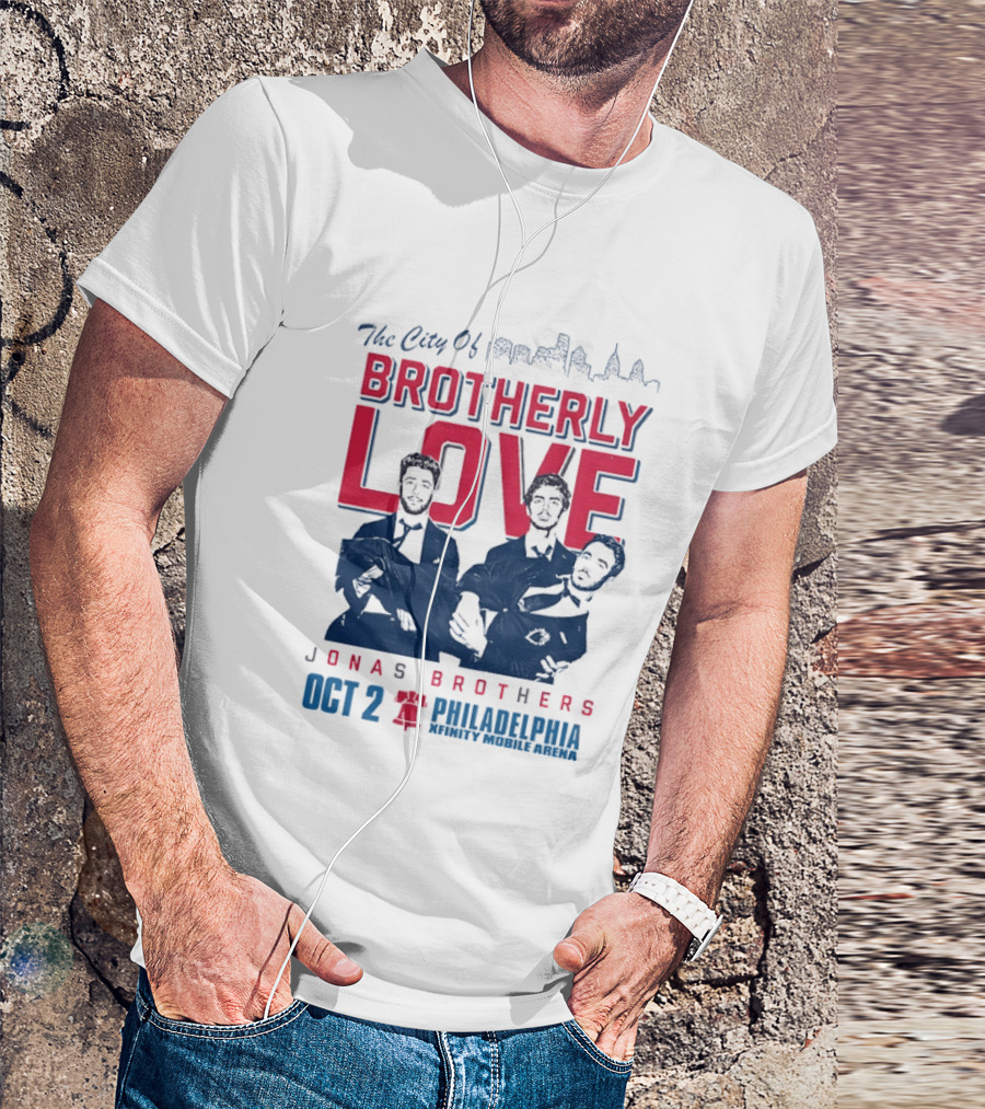 The City Of Brotherly Love Jonas Brothers Philadelphia October 2concert T-Shirt