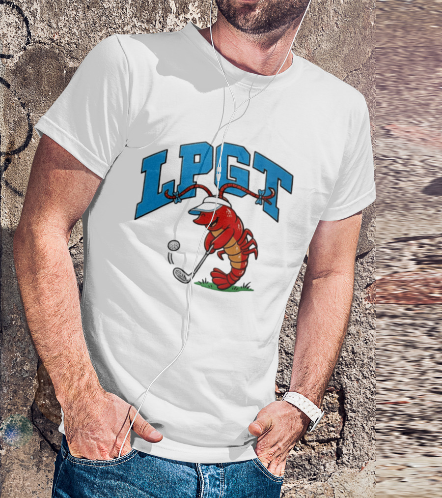 Lobster Playing Golf LPGT Fun T-Shirt