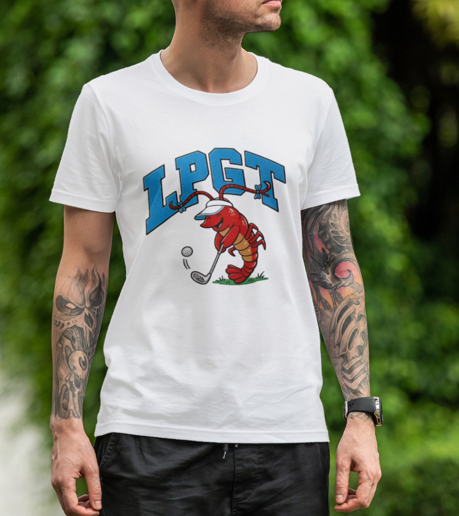 Lobster Playing Golf LPGT Fun T-Shirt