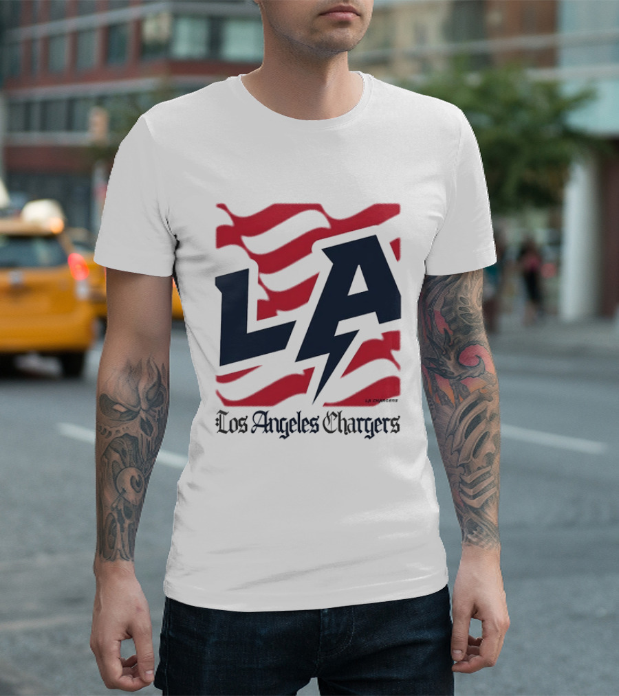 Los Angeles Chargers LA Football Bold Team Spirit T-Shirt