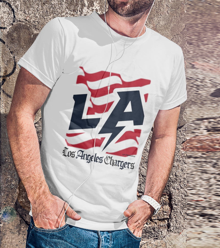 Los Angeles Chargers LA Football Bold Team Spirit T-Shirt