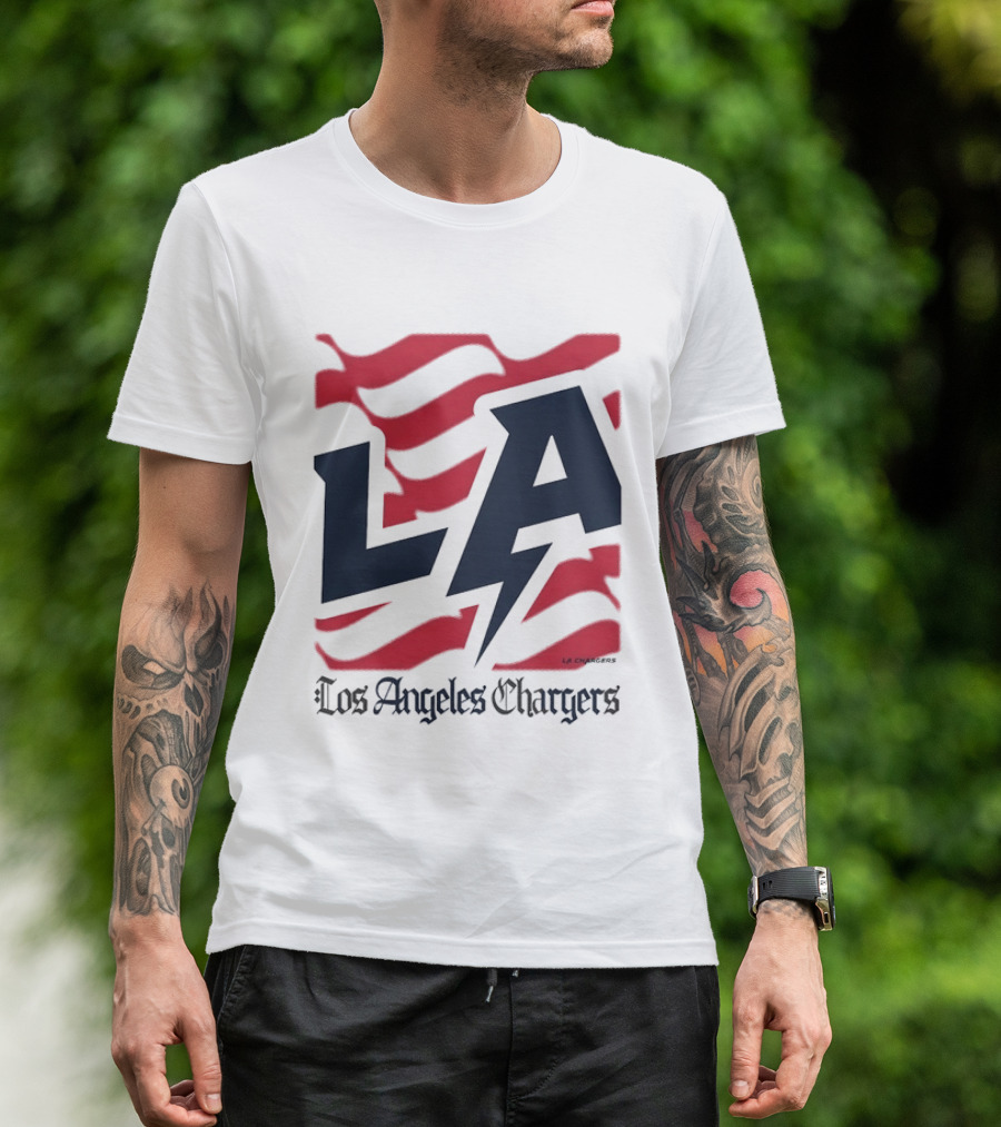 Los Angeles Chargers LA Football Bold Team Spirit T-Shirt