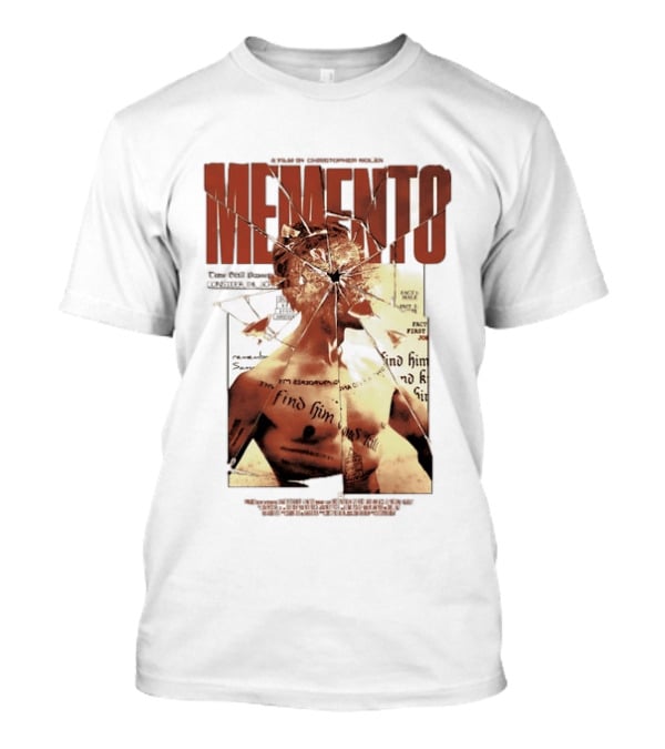 Memento Christopher Nolan Guy Pearce Crime Thriller T-Shirt
