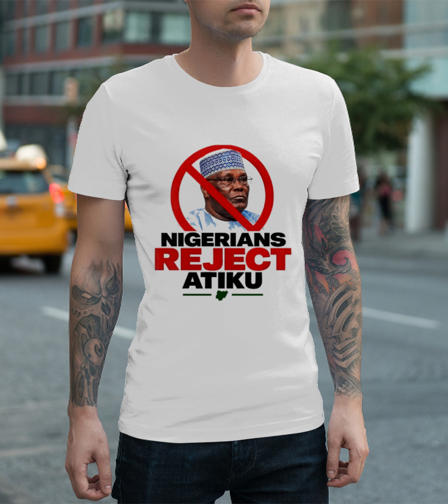 Nigerians Reject Atiku Political Protest Red Circle Image T-Shirt