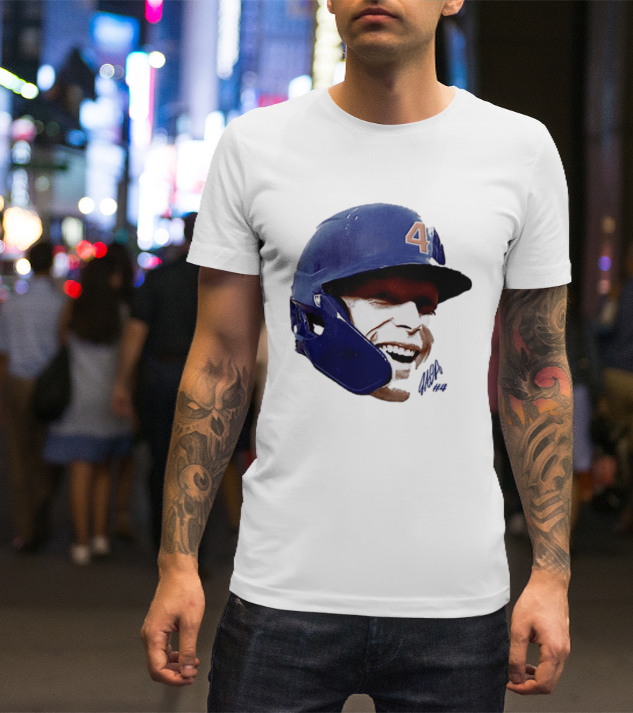 Pete Crow Armstrong Chicago Cubs Big Head Number 40 Baseball T-Shirt
