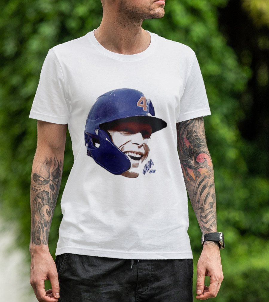 Pete Crow Armstrong Chicago Cubs Big Head Number 40 Baseball T-Shirt