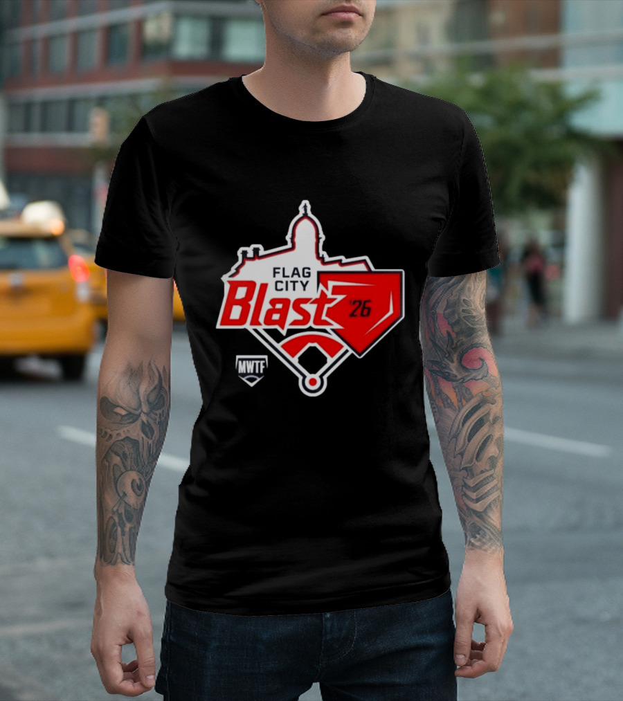7th Annual Flag City Blast Softball '26 MWTF Event T-Shirt