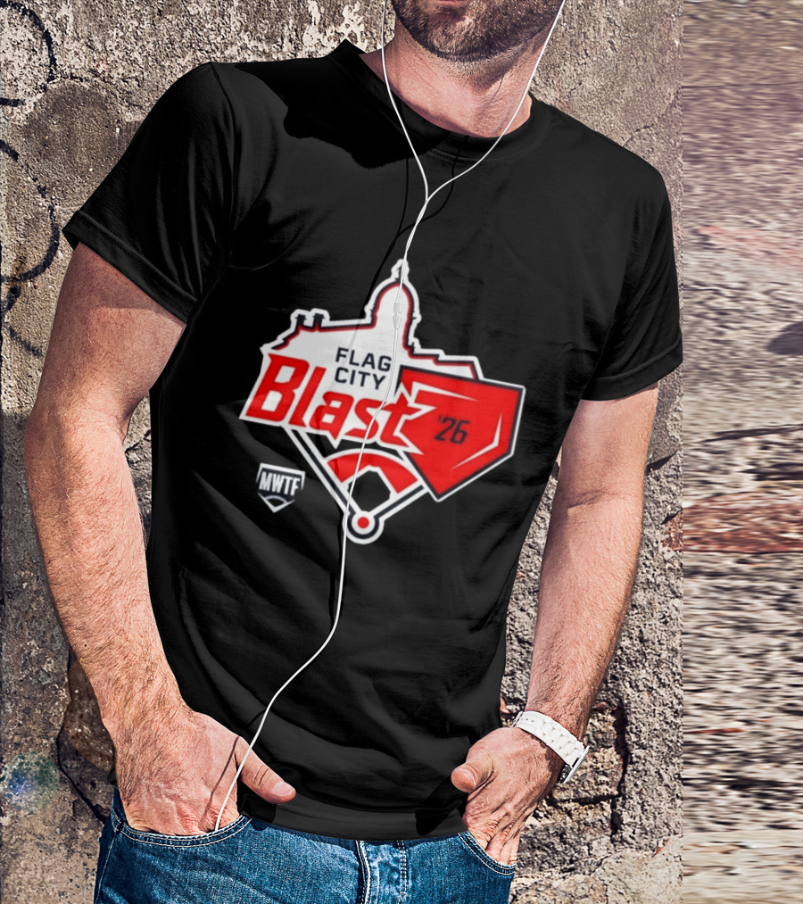 7th Annual Flag City Blast Softball '26 MWTF Event T-Shirt