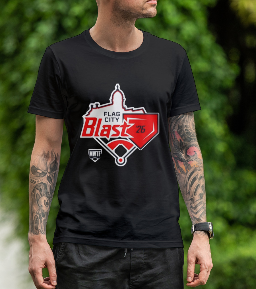 7th Annual Flag City Blast Softball '26 MWTF Event T-Shirt