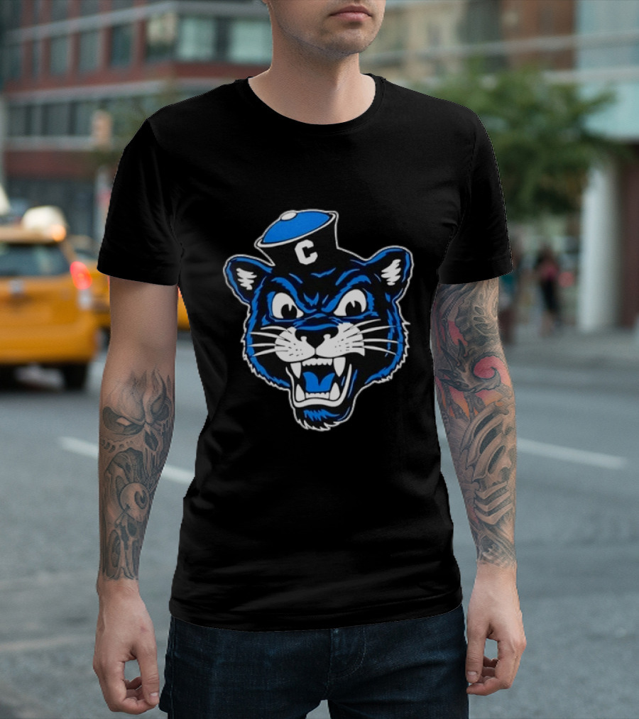 Columbia University Blue Panther Head T-Shirt