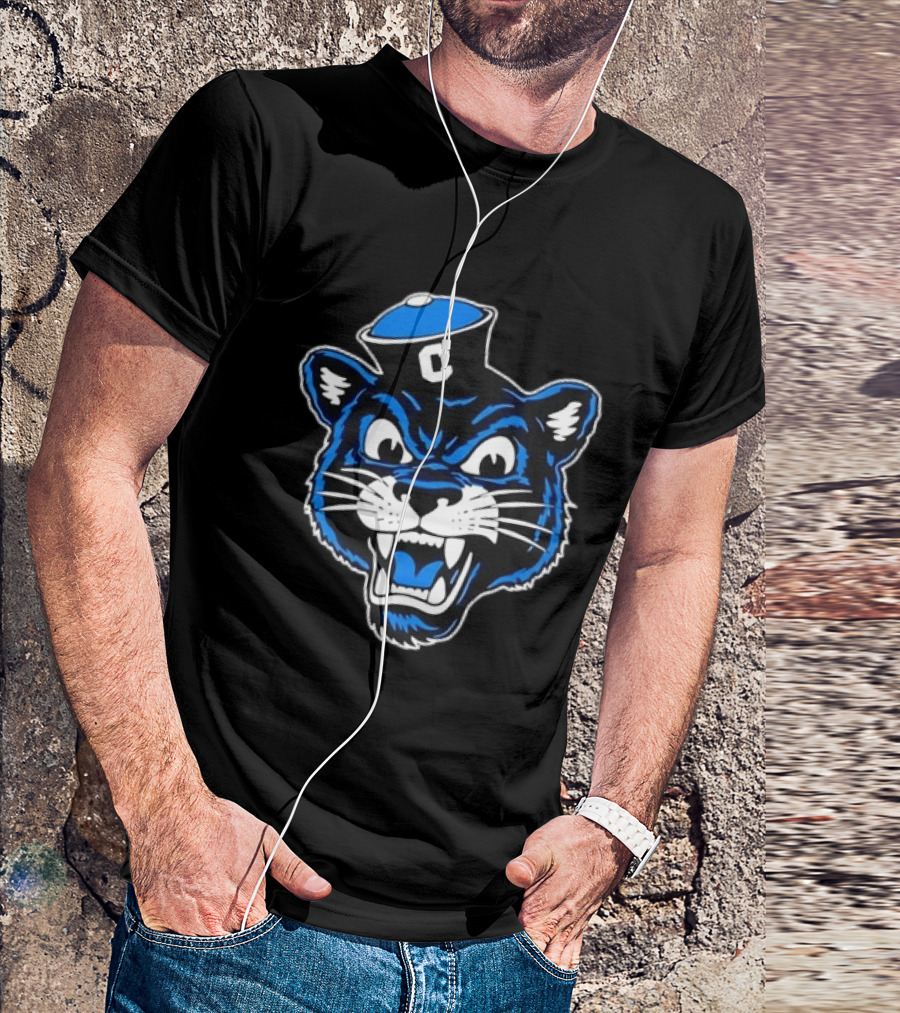 Columbia University Blue Panther Head T-Shirt