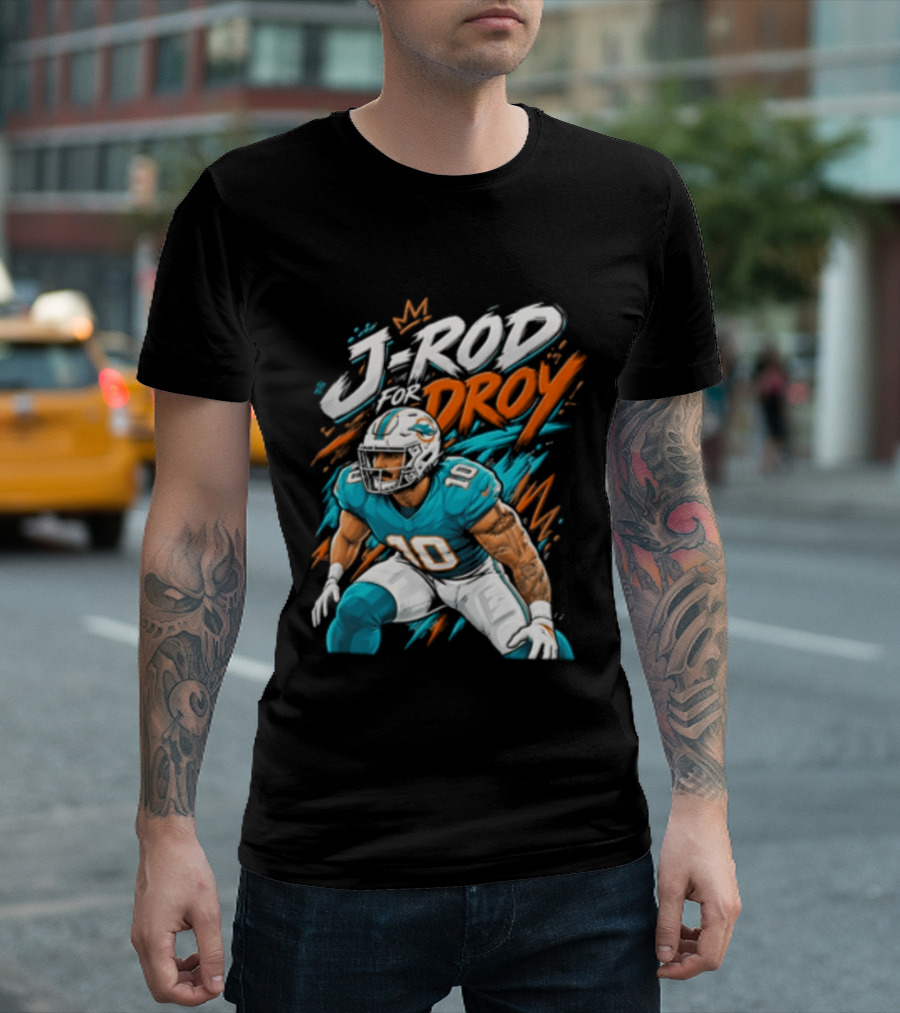 Miami Dolphins J Rod Droy Tyreek Hill Fan T-Shirt