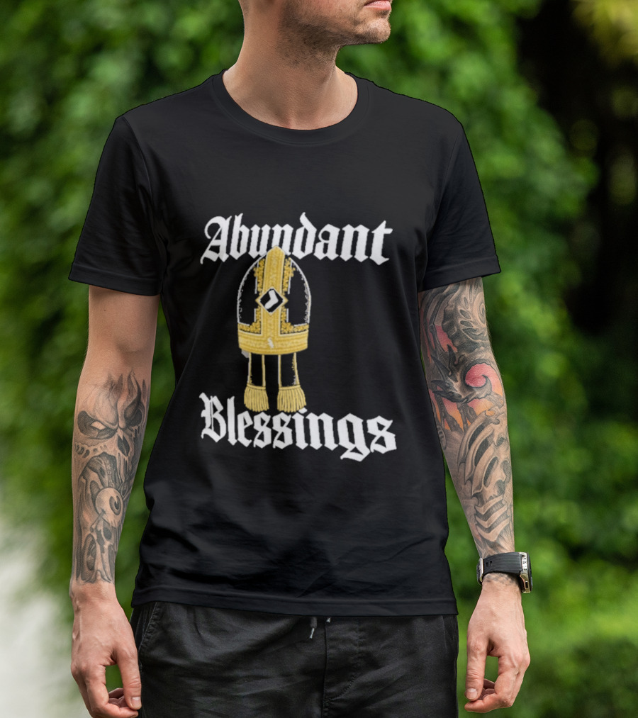 Abundant Blessings White Sox Pope Hat T-Shirt
