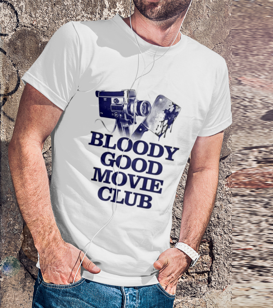 Bloody Good Movie Club Vintage Camera Aesthetic T-Shirt