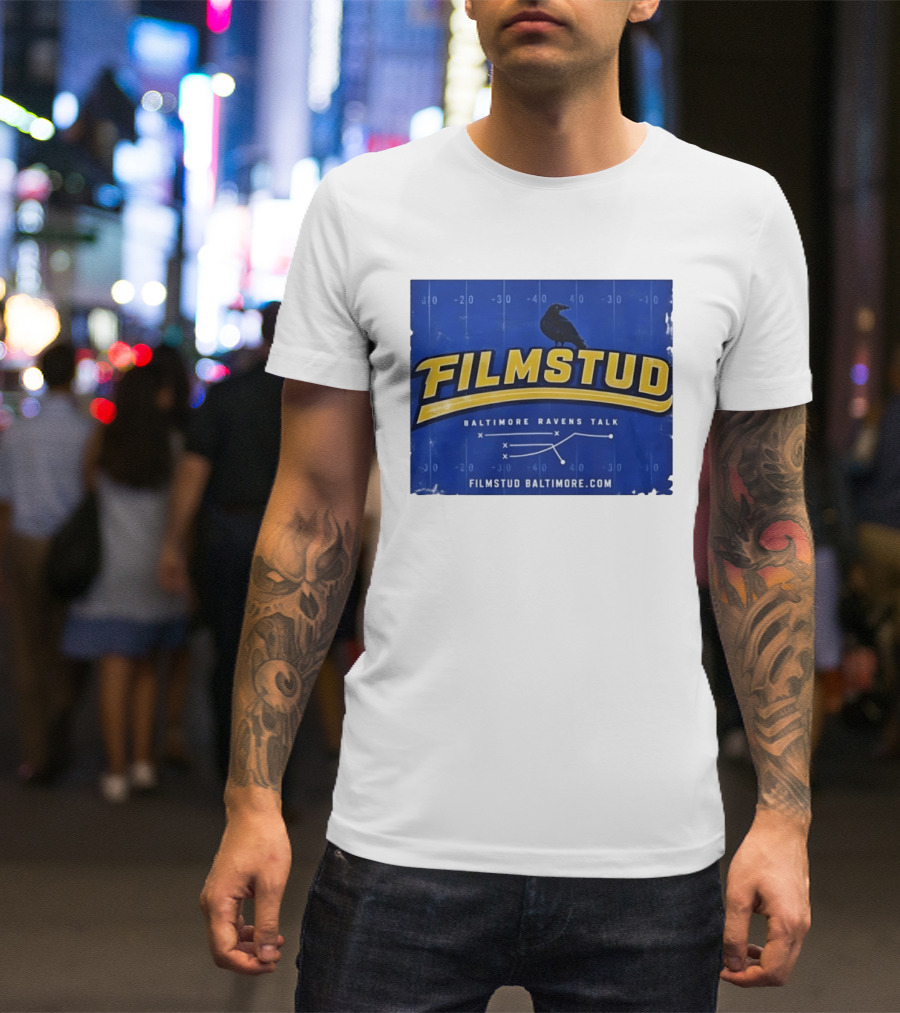Filmstud Baltimore Ravens Talk Football FilmstudBaltimore.com T-Shirt
