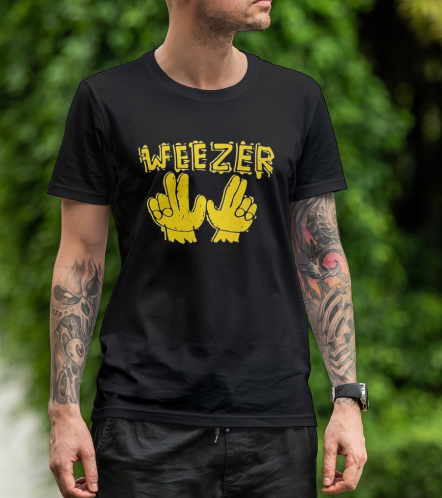 Weezer Hand Sign Alternative Rock T-Shirt