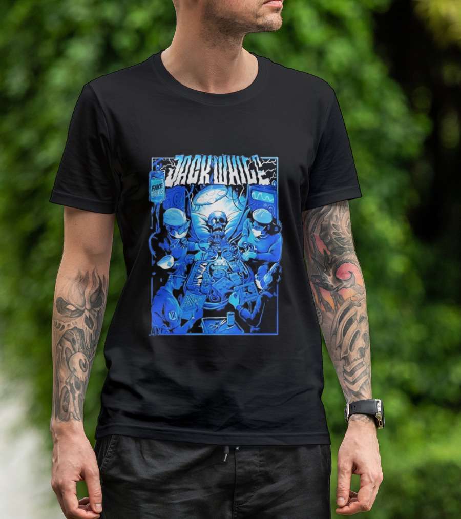 Jack White Fake Tides The Sound Rock Music Skeleton Surgeons T-Shirt