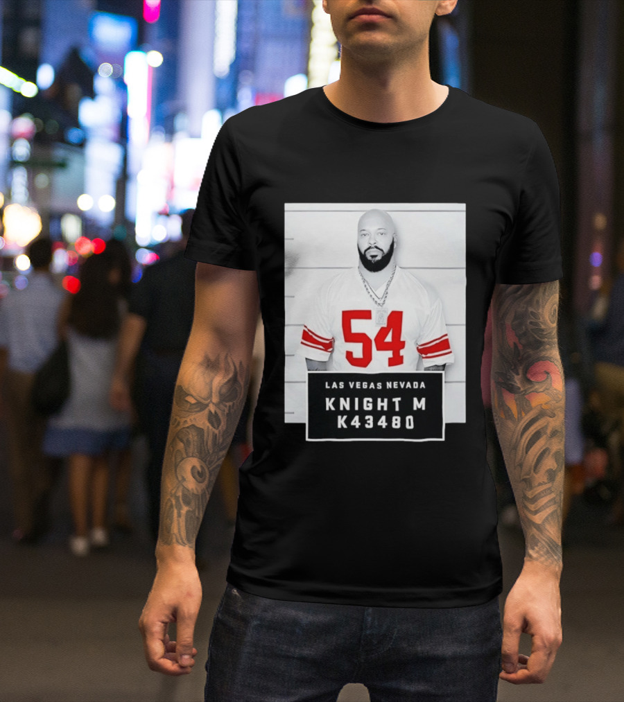 Las Vegas Nevada Shot 54 Knight M K43480 Death Row Records T-Shirt