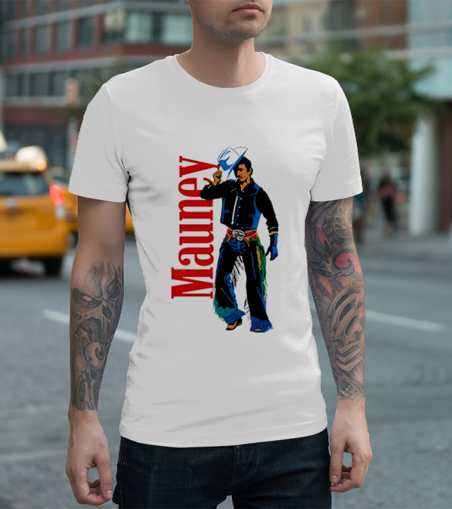 JB Mauney Bull Rider Cowboy Style Western T-Shirt