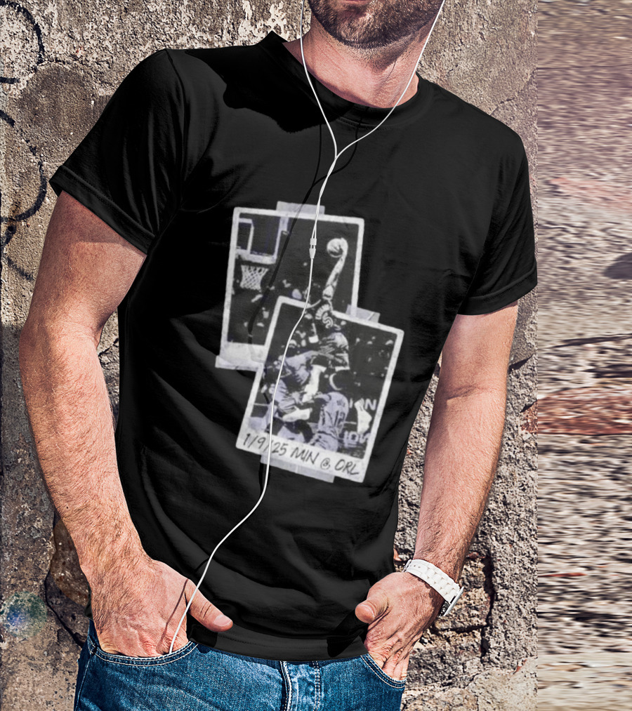 Anthony Edwards Minnesota Timberwolves Slam Dunk 1/9/25 MIN @ ORL T-Shirt