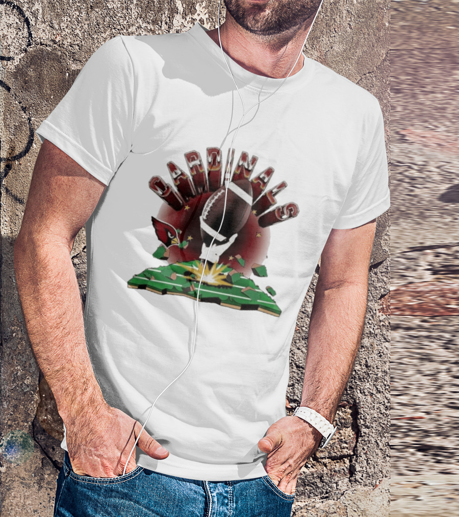 Cardinals 2026 Explode Clubhouse Football Breakthrough T-Shirt