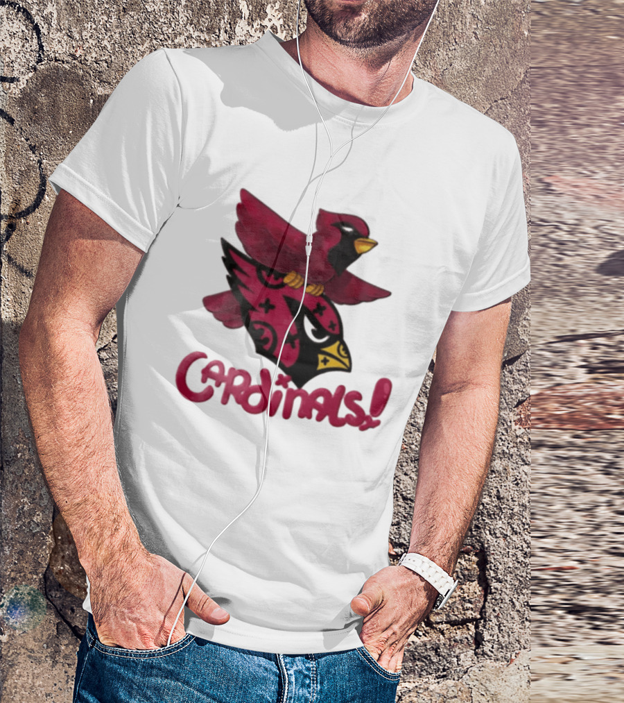 Arizona Cardinals Red Bird Iconic Fan Gear T-Shirt
