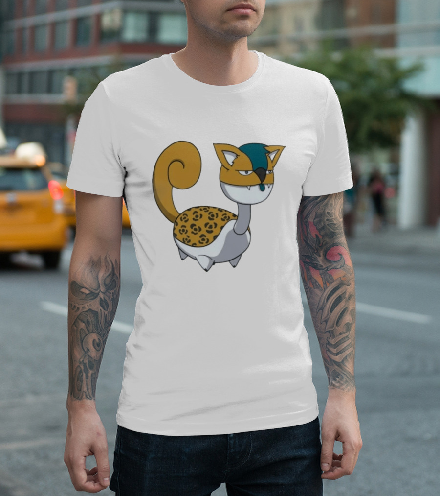 Jacksonville Jaguars Pokemon Fusion Cartoon T-Shirt