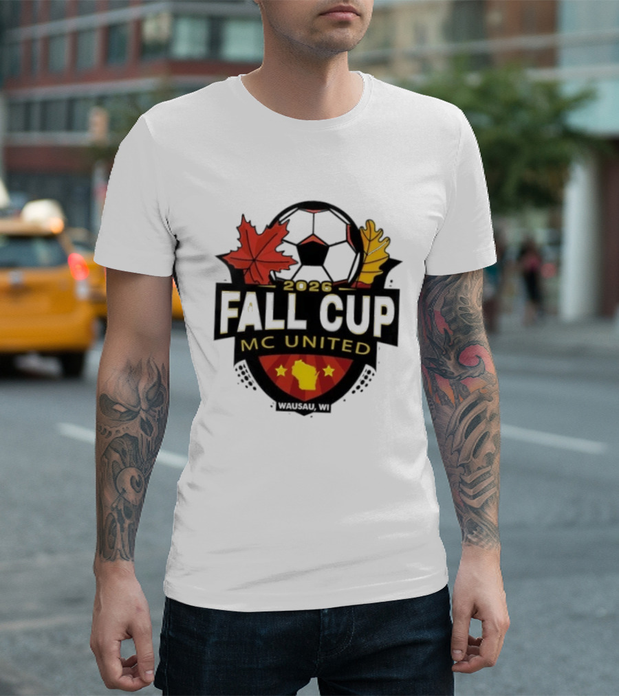 2026 Fall Cup MC United Soccer Tournament Leaves And Stars T-Shirt