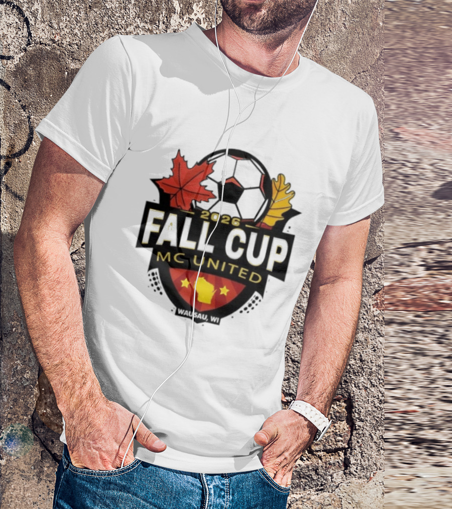 2026 Fall Cup MC United Soccer Tournament Leaves And Stars T-Shirt