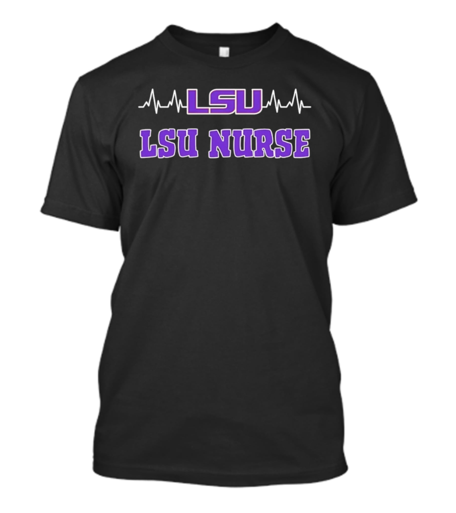 LSU Nurse Heartbeat Louisiana State University Tigers T-Shirt
