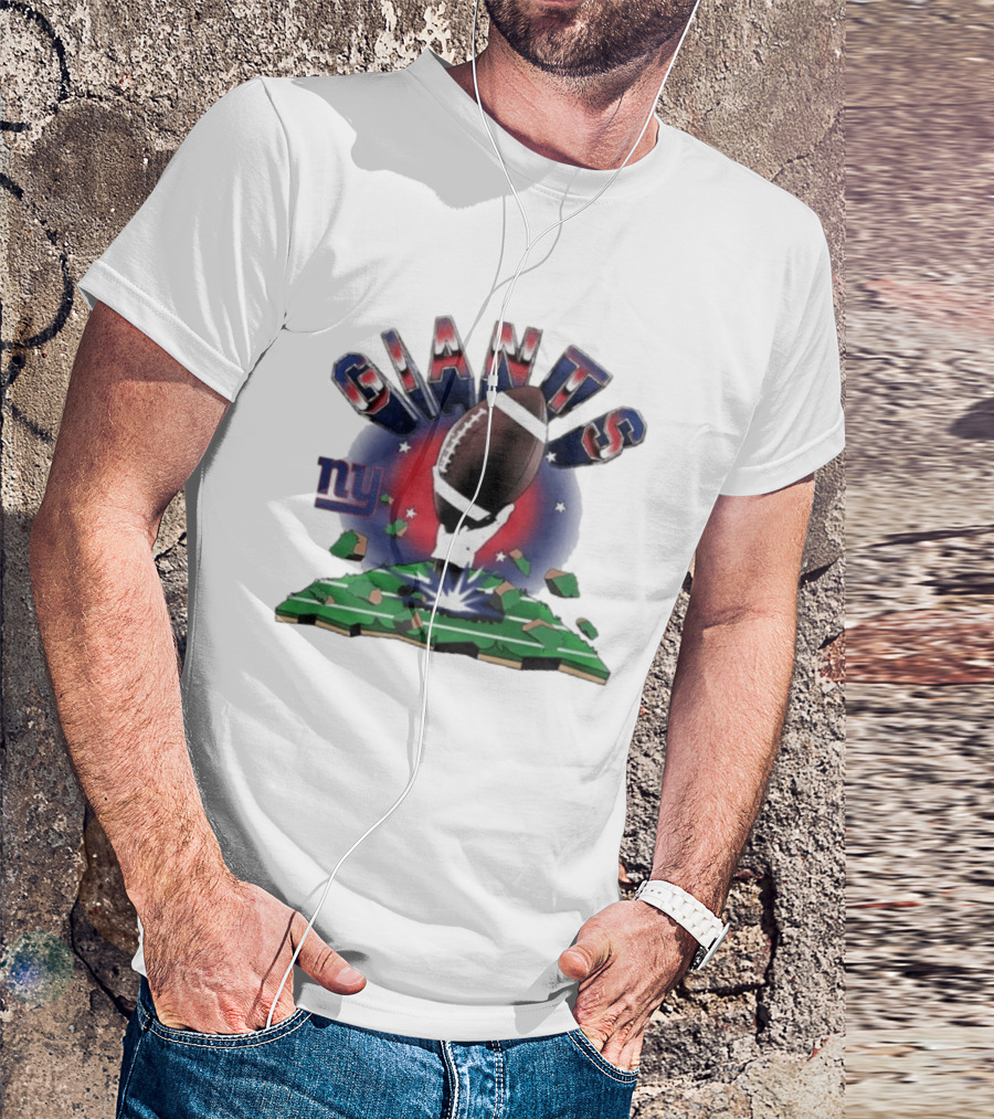 New York Giants 2026 Explode Clubhouse Football Hand Stars Ny T-Shirt