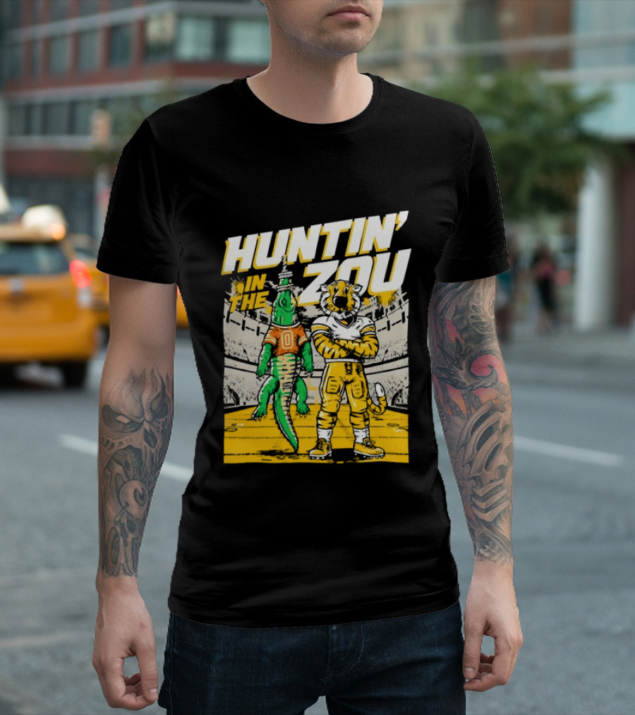 Huntin' In The Zou Missouri Tigers Stadium Rivalry T-Shirt