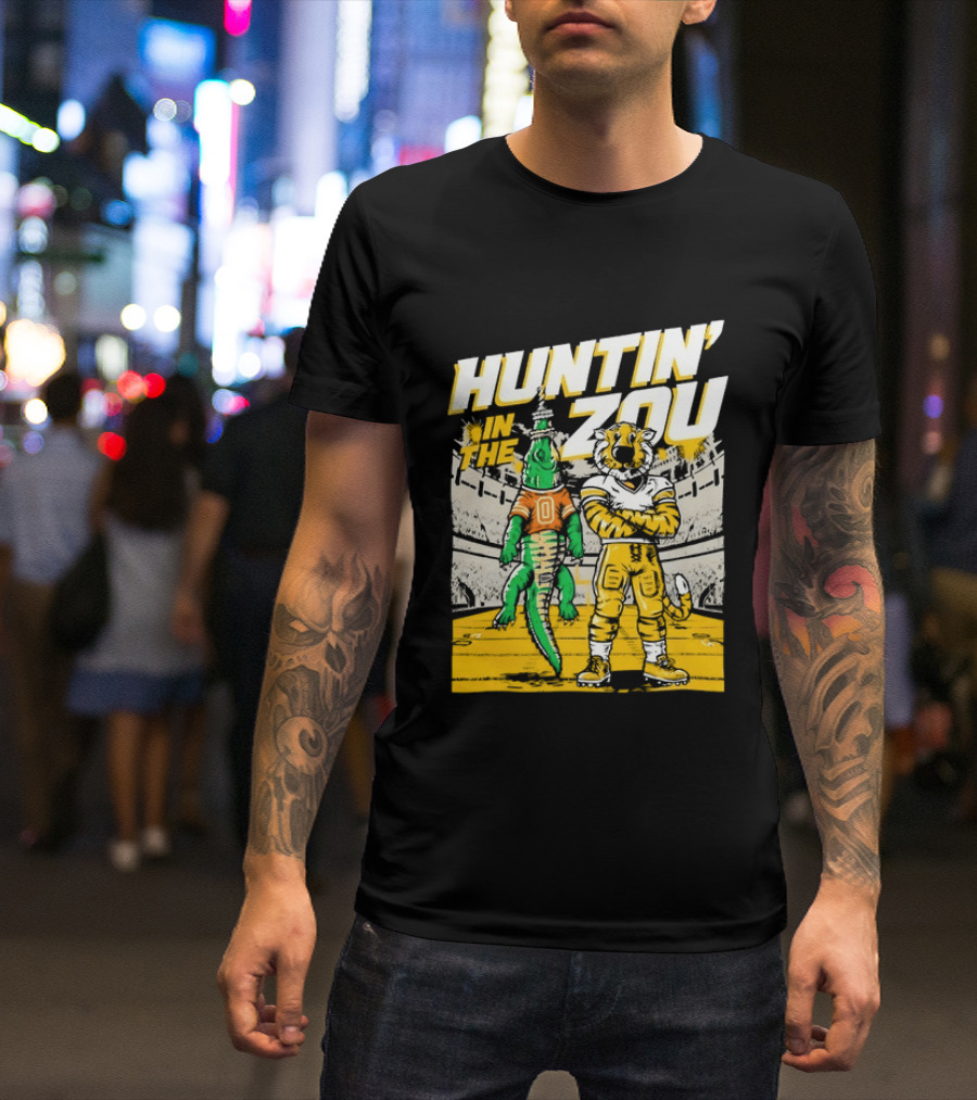 Huntin' In The Zou Missouri Tigers Stadium Rivalry T-Shirt