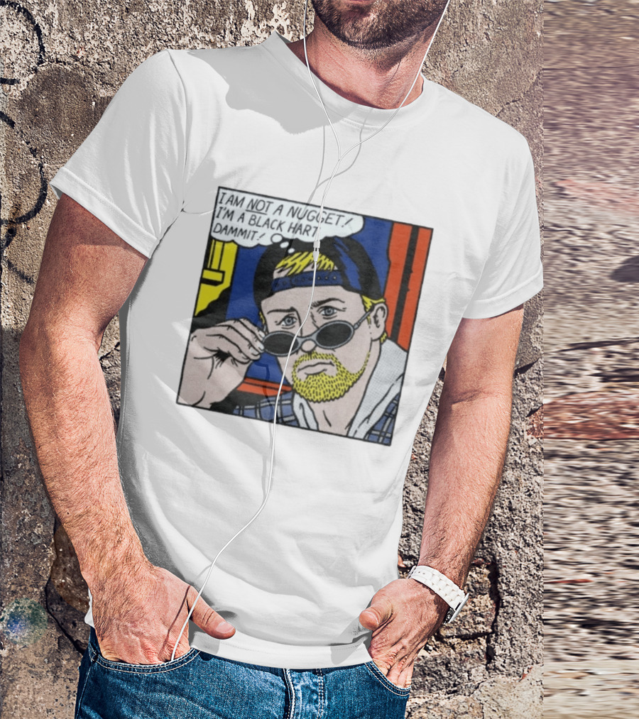 I Am Not A Nugget I'm A Black Hart Dammit Retro Comic T-Shirt