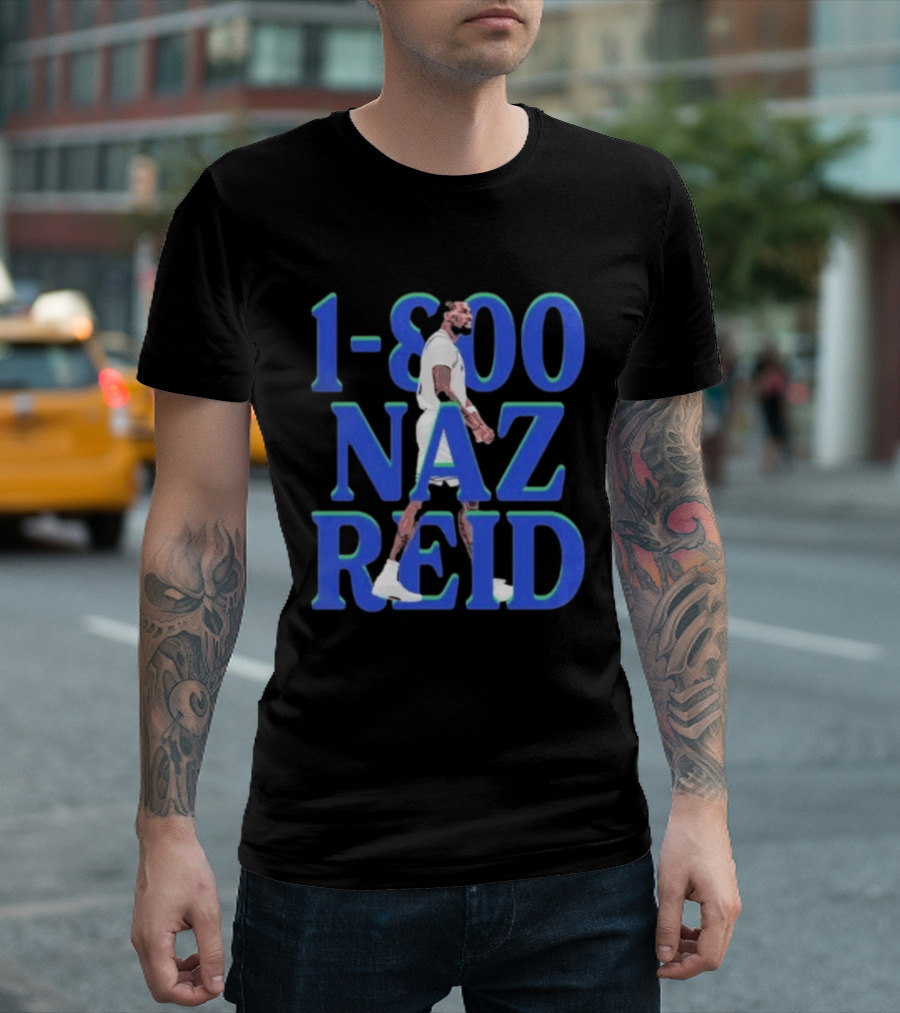 1 800 Naz Reid Minnesota Timberwolves Basketball T-Shirt
