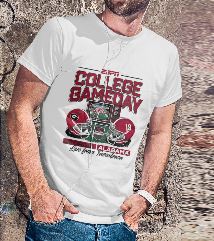 ESPN College GameDay Georgia Alabama Live From Tuscaloosa T-Shirt